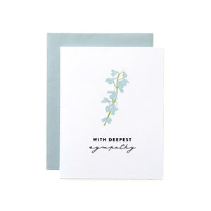Floral With Deepest Sympathy Card - 1