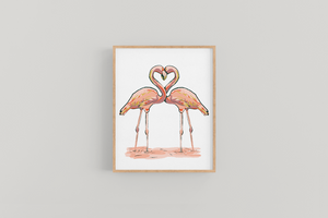 Flamingo Print  - 1