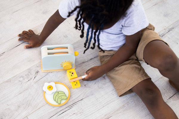 Brunch Time Wooden Toaster Set