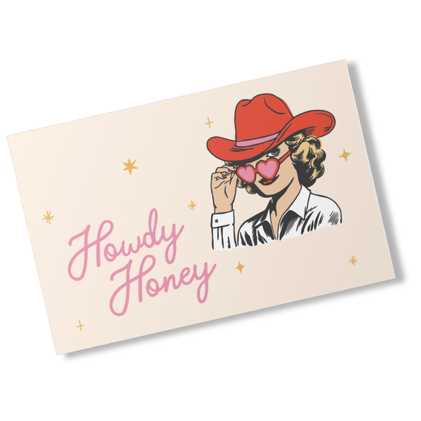 Howdy Honey Postcard