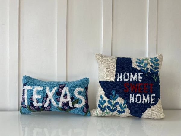 Texas Blue Bonnet Hook Pillow