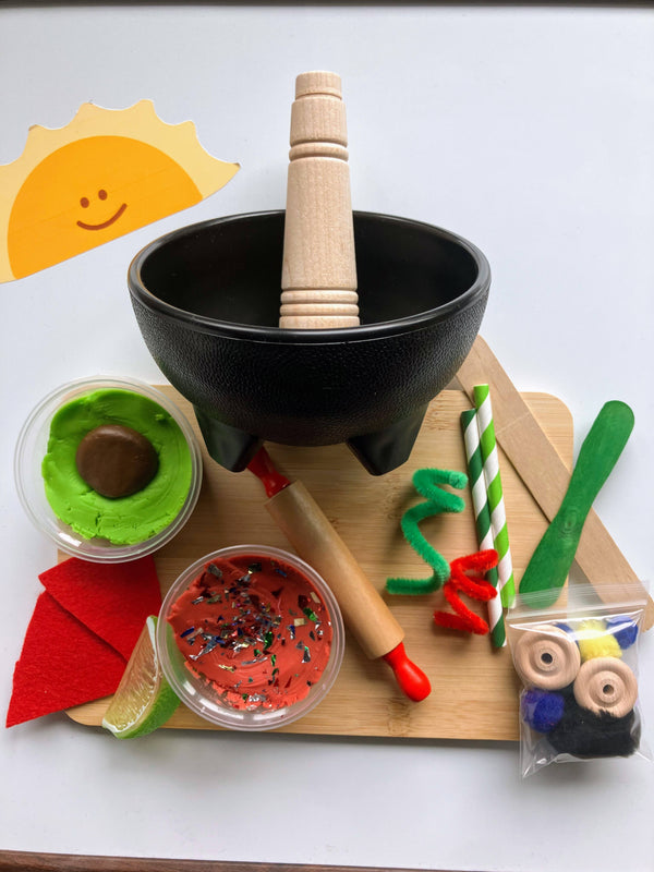 Extra Guac- play dough and sensory kit