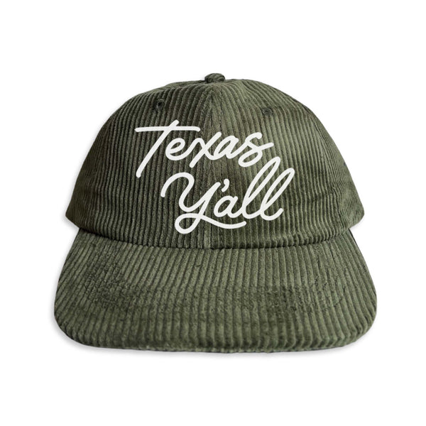 Texas Y'all Corduroy Cap