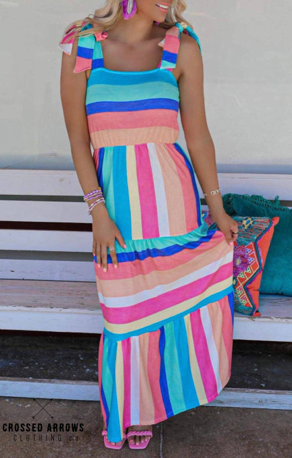 Multicolor Striped Dress