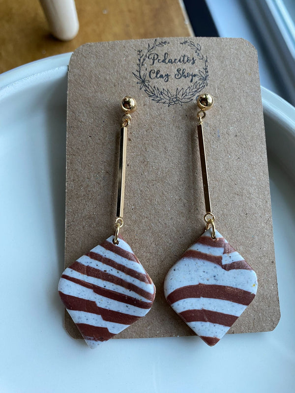 Animal Print Dangle Earrings - 2