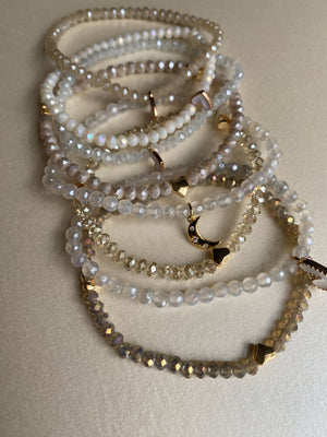Bracelets Gemstone Crystal Bead with Charms - 1