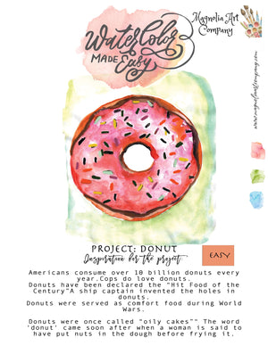 Donut Painting-Watercolor made easy-Watercolor kit - 2