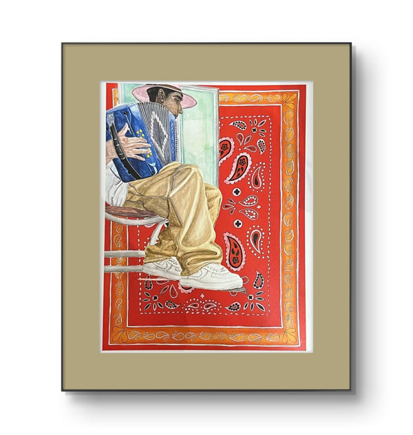 Accordion Bandana Gicleé Art Print - 1