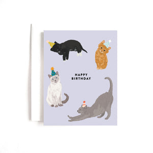 Party Cats Birthday Card - 1