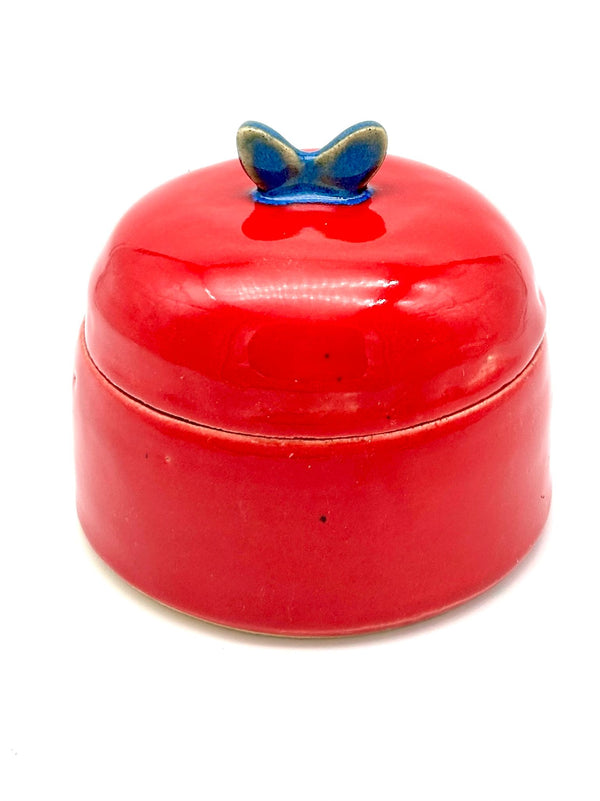 Petite Ceramic Jar with Lid  - 3