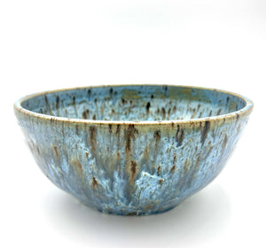Serenity Splash: Modern Aqua Blue Ceramic Bowl  - 1