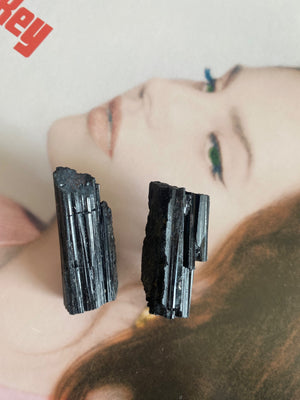 Black Tourmaline earrings  - 1