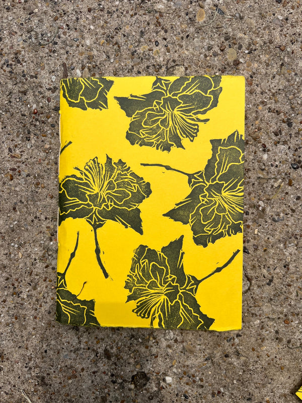 Floral Hand Printed Mini Sketchbook - 3