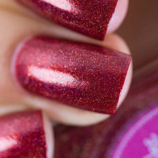 Apple-y Ever After - Red Nail Polish - 4