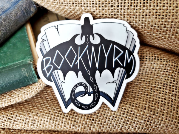 Bookwyrm Dragon Sticker - 3