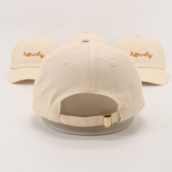 Howdy Flower Washed Cotton Dad Hat - 2