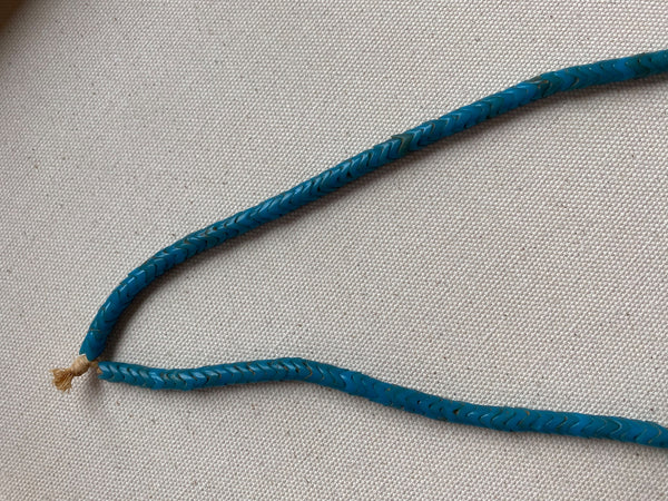 Blue SNAKE style beads layering necklace - 1