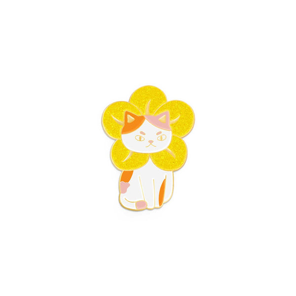 Flower Cat Enamel Pin - 1