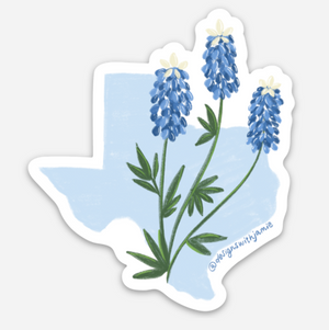 Texas Bluebonnet Sticker - 1