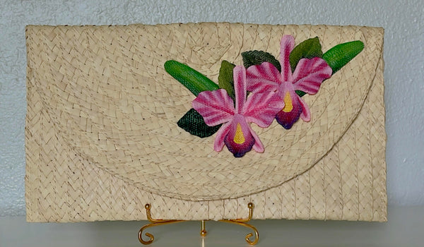 Cattleya Orchid Clutch -Banana Fiber  - 1