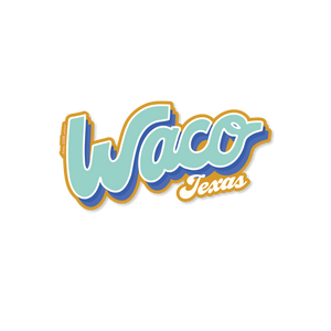 Waco Lettering Sticker - 1