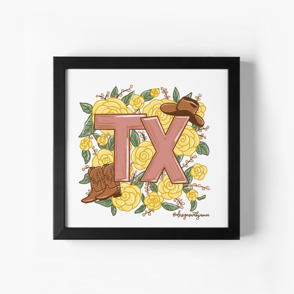 Texas Yellow Rose Print - 1