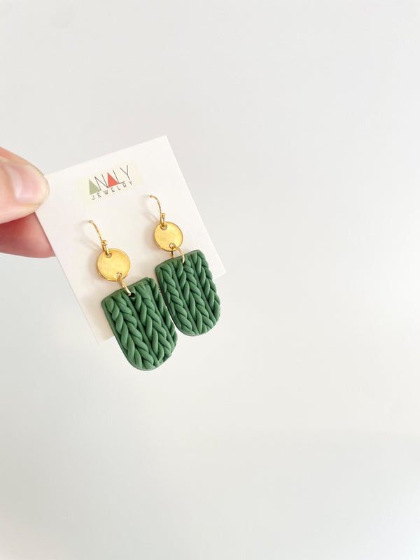 Small knitted Earrings - 2