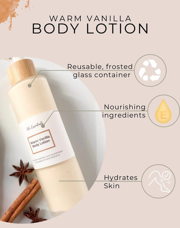 Handcrafted NonToxic Warm Vanilla Body Lotion - 2