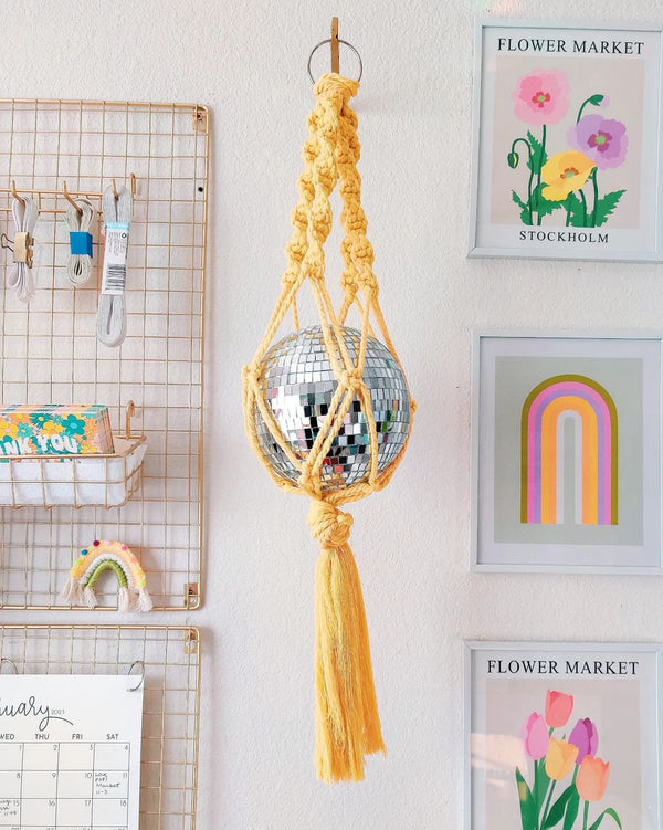 Macramé Disco Ball Hanging - 6