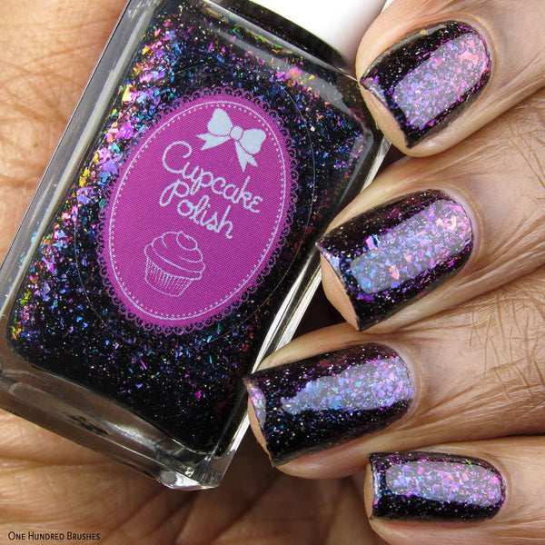 Aurora Borealis - Black Nail Polish - 5