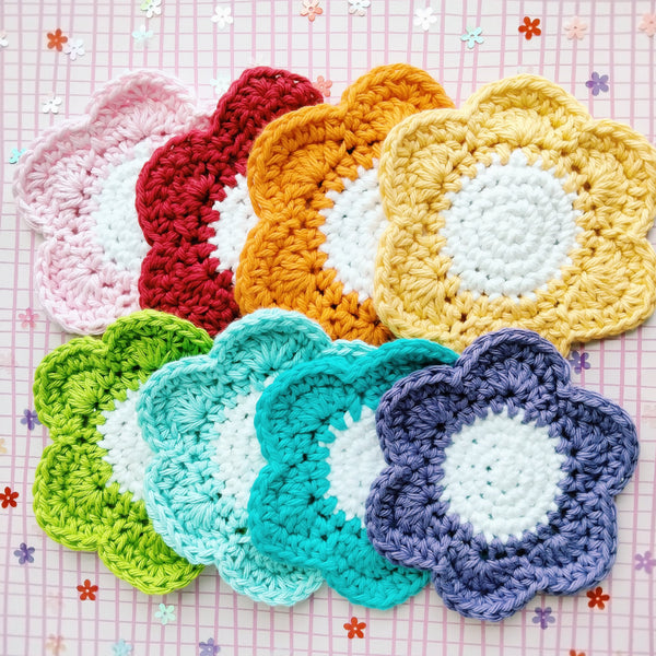 Crochet Flower Coaster - 2