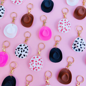 Cowgirl Hat Keychain - 1