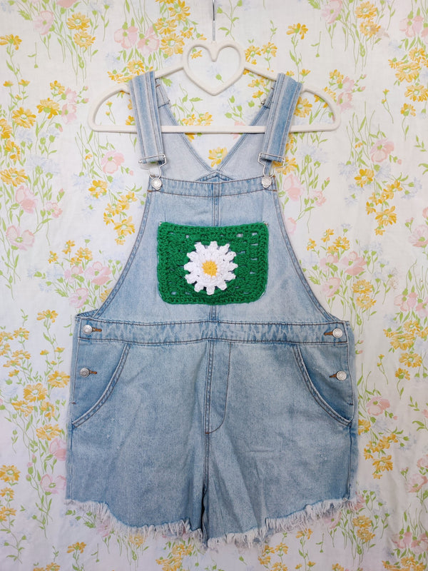 Crochet Daisy Overalls - 6