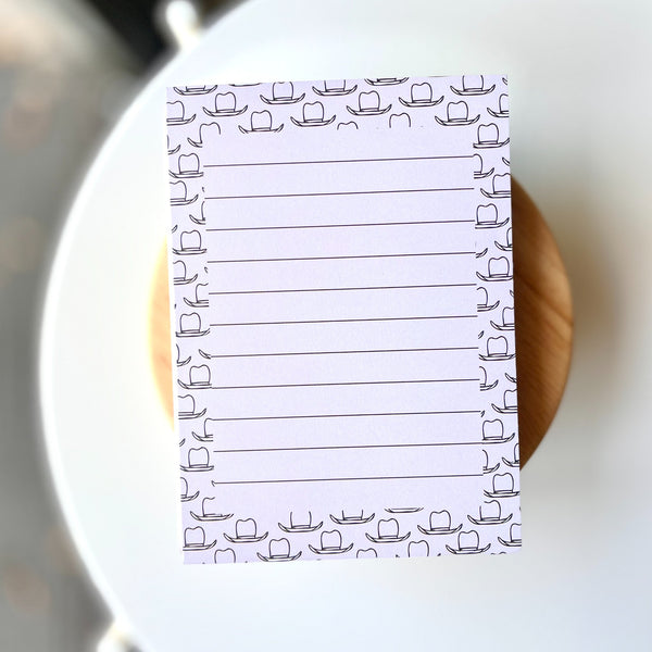 Cowboy Hats Notepad - 1