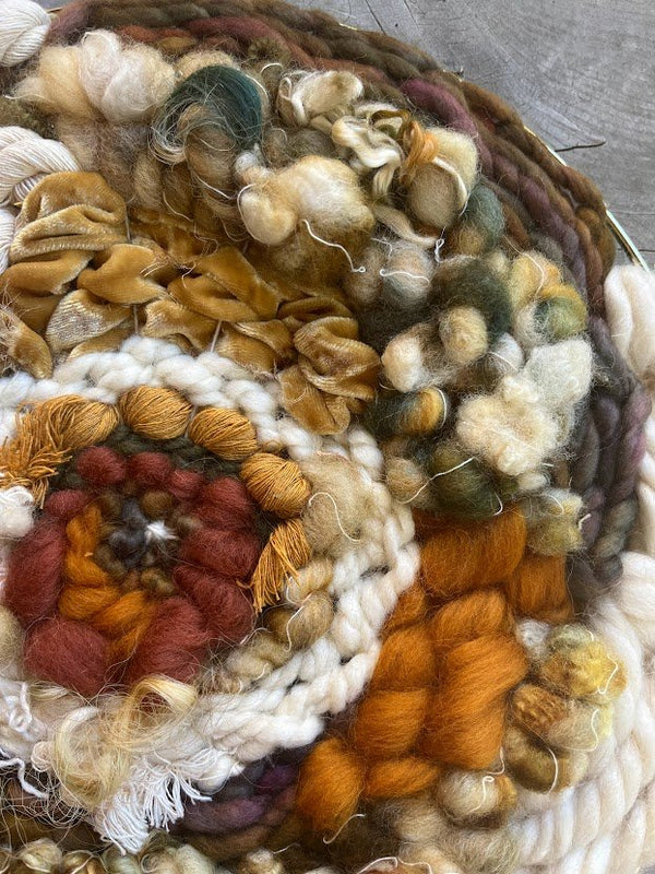 Meet Autumn in a Fluffy Hoop Weaving - 2