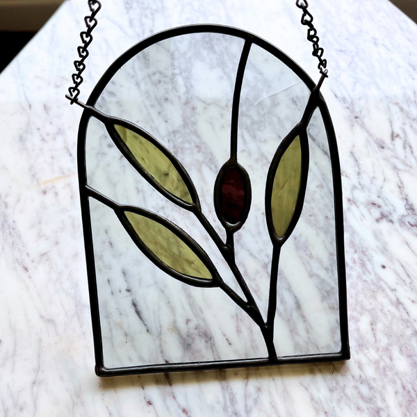 Olive Branch Stained Glass - 1