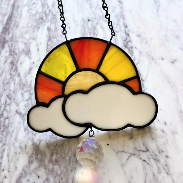 In The Clouds Stained Glass - 1