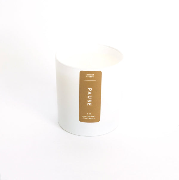 PAUSE (Leather + Suede) Candle - 3