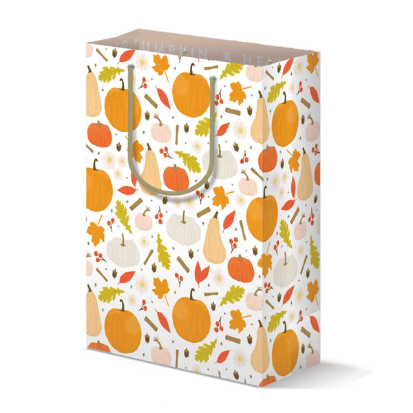 Hello Pumpkin Pattern Gift Bag | Fall, Birthday Gift Bag - 1