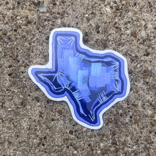 White Border Texas Sticker - 2