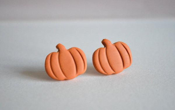 Pumpkin Clay Studs - 1