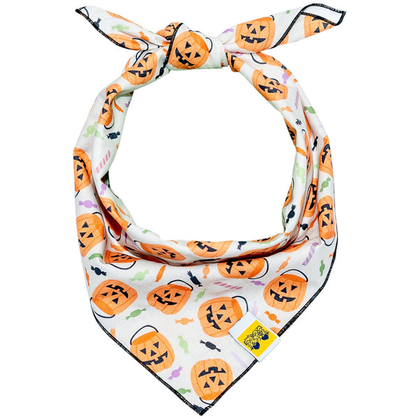 Happy Jack-O-Lanterns Dog Bandana - 1