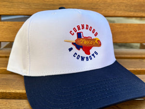 Corn Dogs & Cowboys Embroidered Hat - 1