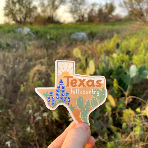 Texas Hill Country Die Cut Sticker - 2