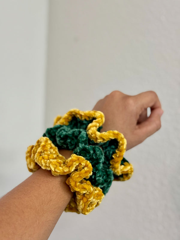 Velvet Crochet Scrunchie - 6