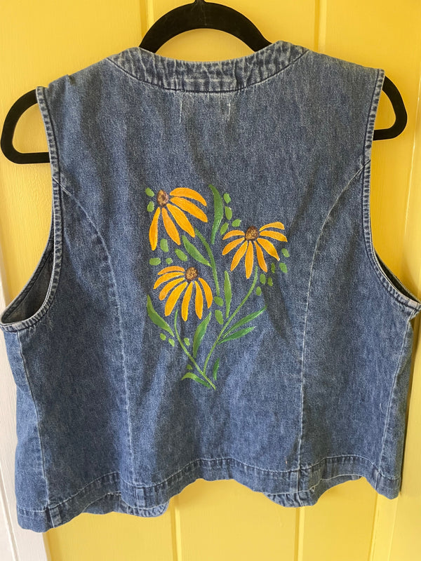 Hand Painted Denim Jacket  - 4