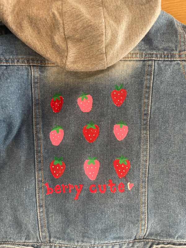 Berry Cute Denim Jacket - 1