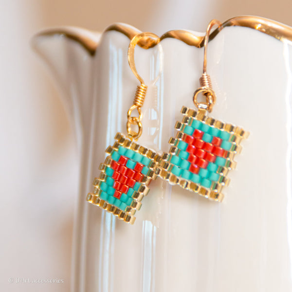 Friendly Love beads earrings  - 1