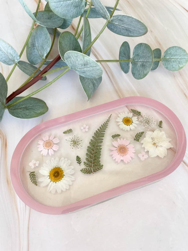 Boho Inspired Clear Flower Jewelry Tray - 2