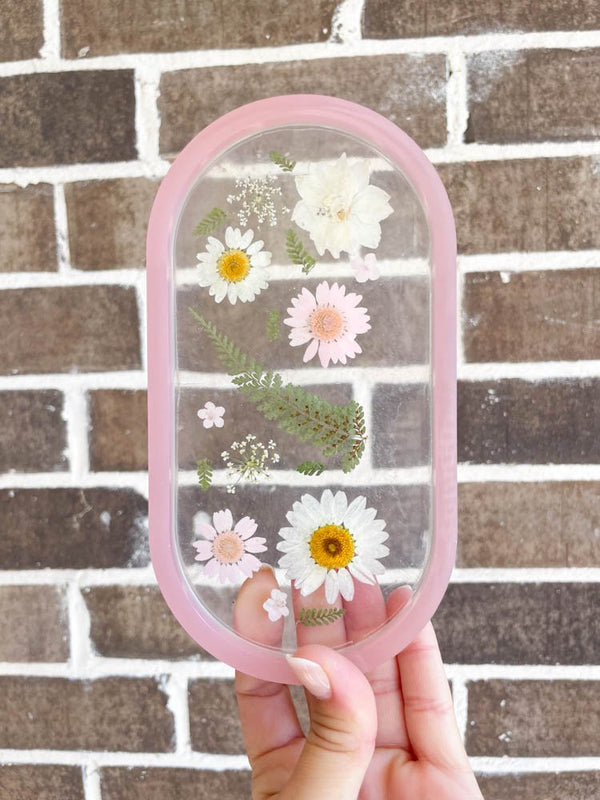 Boho Inspired Clear Flower Jewelry Tray - 3